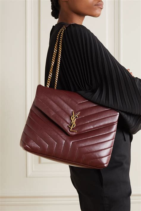 ysl burgundy bag|saint laurent lou bag.